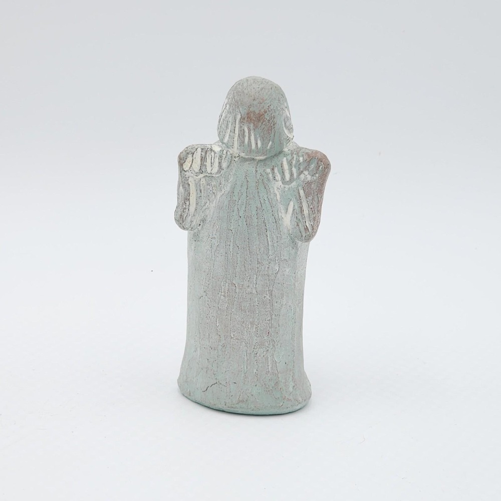 Vintage 1986 Isabel Bloom Squeeze Box Angel Concrete Figurine Sculpture Signed - Picture 4 of 10